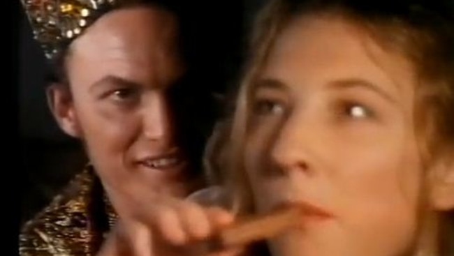 A very Young Cate Blanchett appears in a Tim Tam Commercial in the Mid-1990's. still taken from YouTube