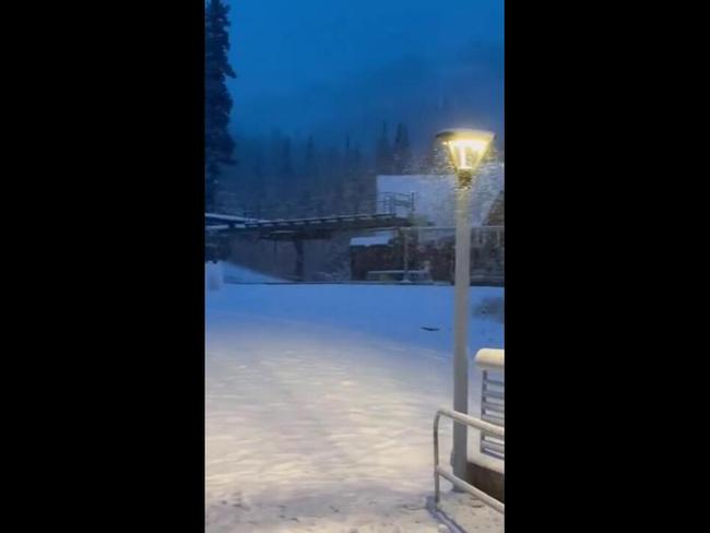 Snow Builds Up as 'Winter-Like Storm' Hits Utah Ski Resort