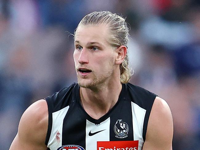 AFL Round 10. 23/05/2021.  Collingwood vs Port Adelaide at the MCG, Melbourne.   Tom Wilson of the Magpies  .  Pic: Michael Klein