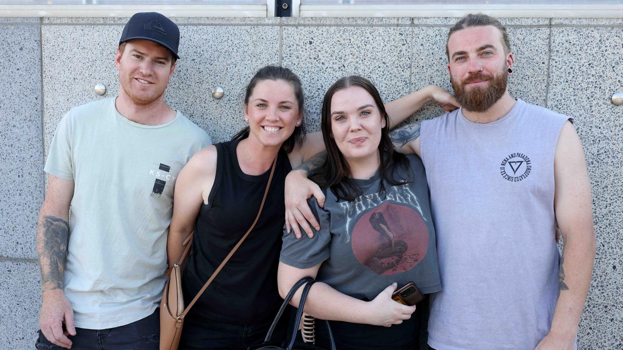 Blink 182 fans at the Adelaide Entertainment centre. Picture: Kelly Barnes