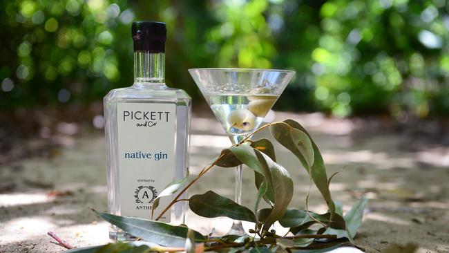 Matilda owner and chef Scott Pickett has made a gin using native ingredients, many of which are found in the botanic gardens. Picture: Nicki Connolly