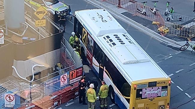 A man is seriously injured after being hit by a bus in the CBD. Pic: Reddit/Mossifroggi