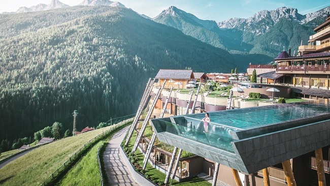 The Alpin Panorama Hotel Hubertus in South Tyrol, Italy.