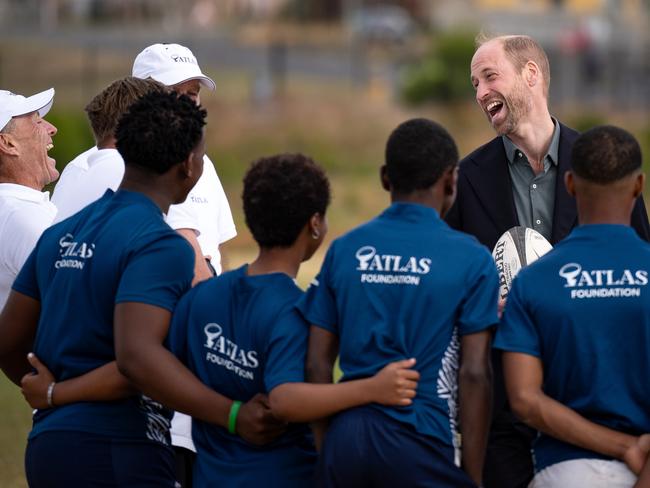 There were smiles all round for the the school visit. Picture: Getty Images