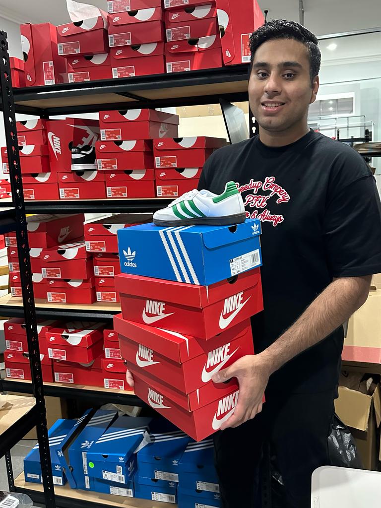 Mr Sachdeva has “a passion for sneakers” which led to him starting his own business.