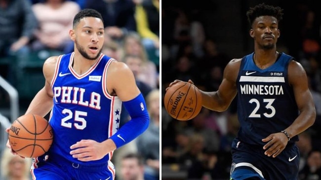 Philadelphia 76ers' Aussie young gun Ben Simmons has a new star teammate in former Minnesota Timberwolves wing Jimmy Butler.