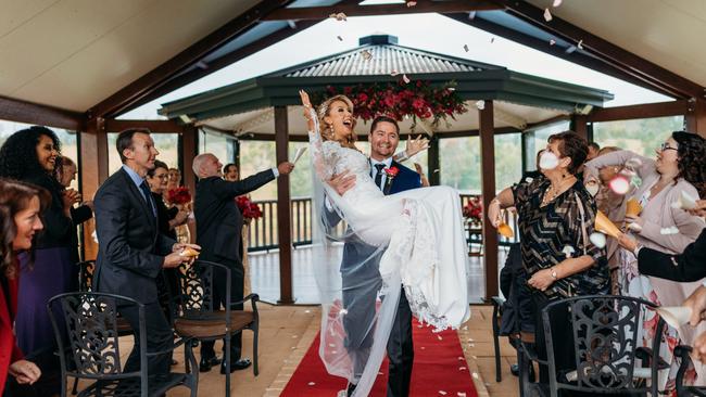 Wedding of Kylie Strickland and David Chapman. Picture: Jeps Weddings