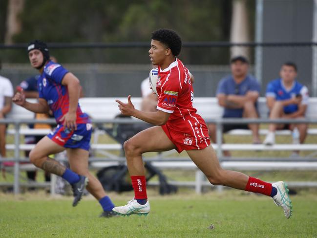 Matthew Lucas in full flight for the Eagles. Picture Warren Gannon Photography