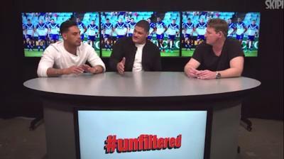 Maitua and Mason on Bulldogs coach Des Hasler