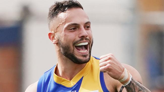 Jake Greiser in action for Williamstown. Photo: AAP Image