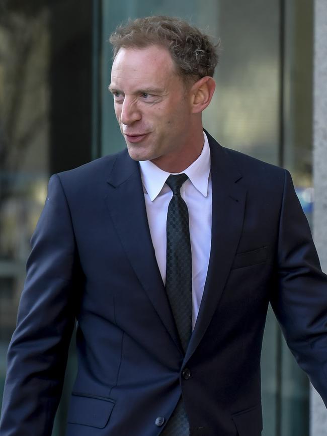 David Speirs outside court in Adelaide. Picture: NewsWire / Roy VanDerVegt