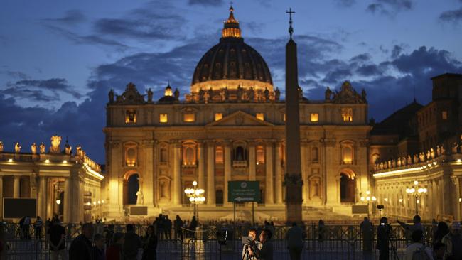 St. Peter's Square, at the Vatican, ahead of the conclave. Picture: AP.