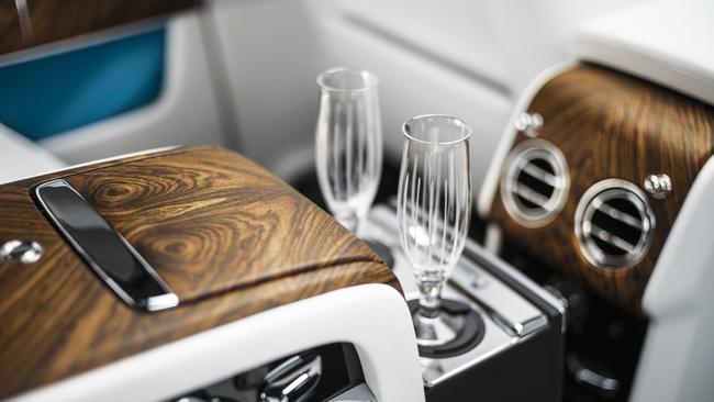 Drink and ride: The Cullinan features a chilled compartment in the back seat.