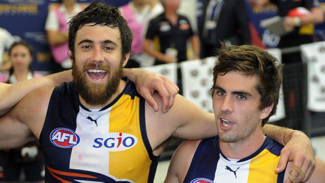 Eagle teammates Josh Kennedy (left) and Andrew Gaff are both former pick 4s.