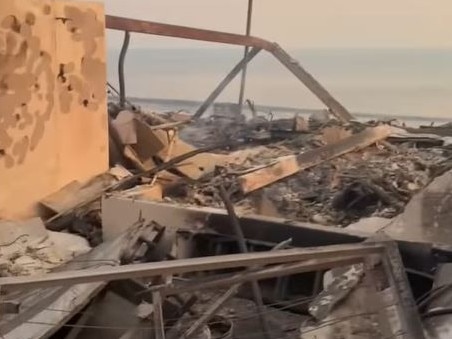 Paris Hilton’s Malibu home was reduced to ashes. Picture: Instagram