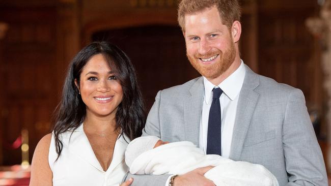 Meghan and Harry with newborn baby Archie in May 2021. Picture: Dominic Lipinski / POOL / AFP.