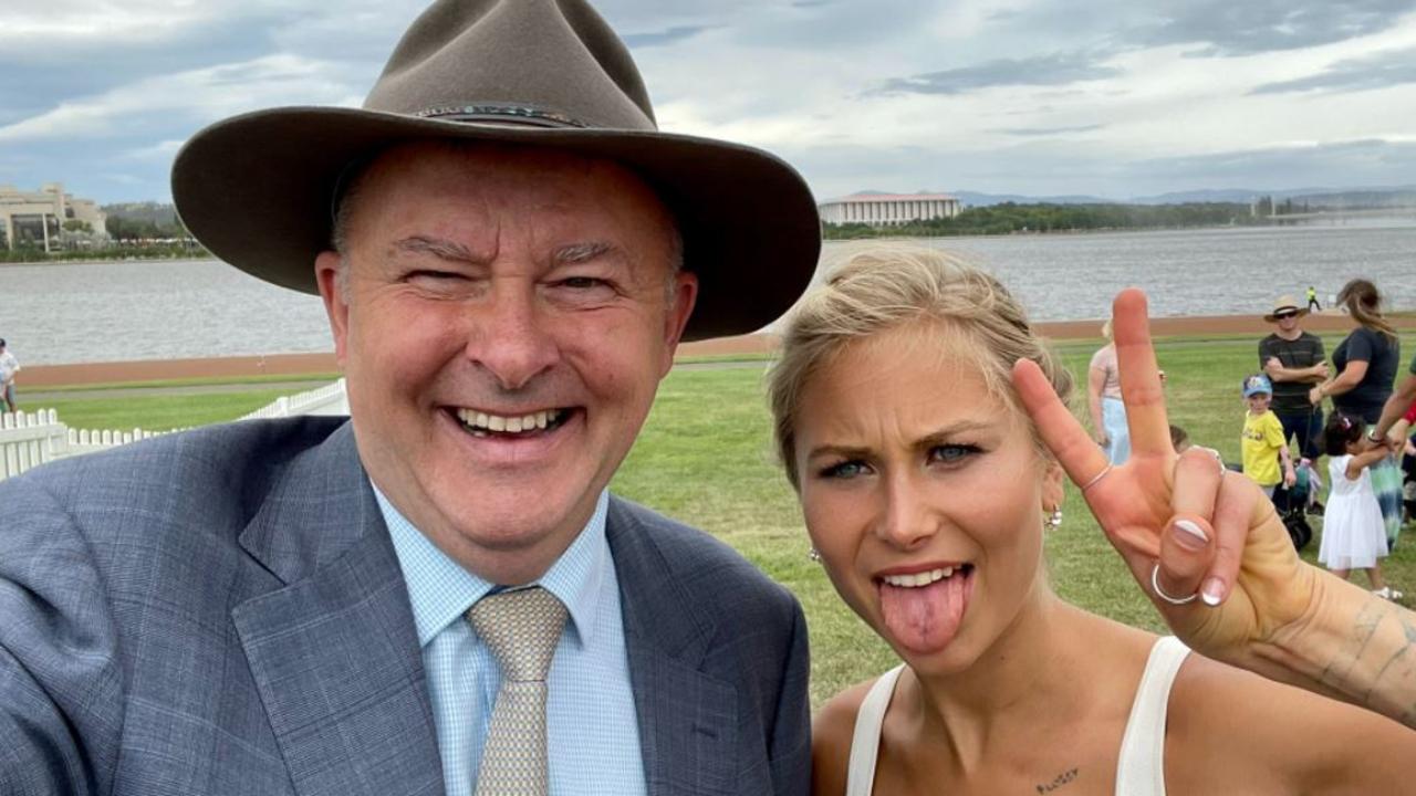 Ms Tame with PM Anthony Albanese. Picture: Twitter/Anthony Albanese