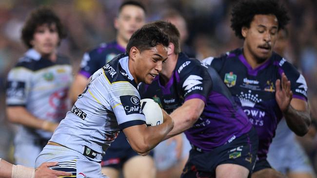 Te Maire Martin scored the Cowboys’ only try of the 2017 grand final.