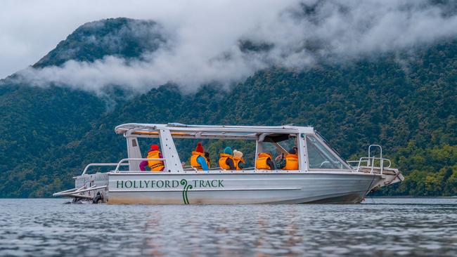 The jetboat used on the Hollyford Wilderness Experience.