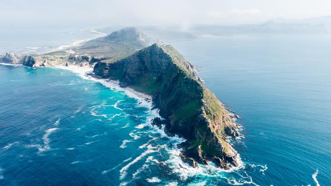 Another view of Cape Point and Cape of Good Hope.