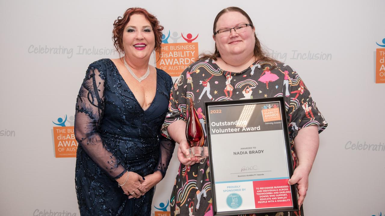 Recipient Nadia Brady (right) of the 2022 Business disABILITY Awards has opened up about life with different abilities. Pictures: Contributed – Matt Ryan