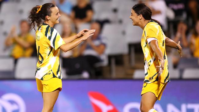 Hayley Raso’s goal was one to be savoured. Photo: Mark Kolbe/Getty Images