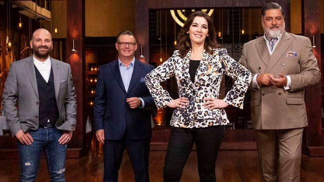 Nigella Lawson was a guest chef on MasterChef season 11: Pictured here with George Calombaris, Gary Mehigan and Matt Preston