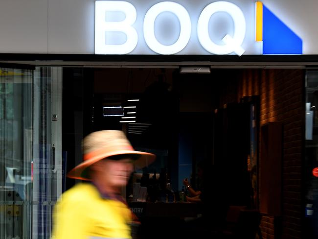 BRISBANE, AUSTRALIA - NewsWire Photos - SEPTEMBER 29, 2020.A Bank of Queensland branch in central Brisbane. In a statement to the Australian Stock Exchange on Tuesday morning, the regional bank said it had provisioned for a $175 million loan impairment expense that would bruise its profit for the 2020 financial year.Picture: NCA NewsWire / Dan Peled
