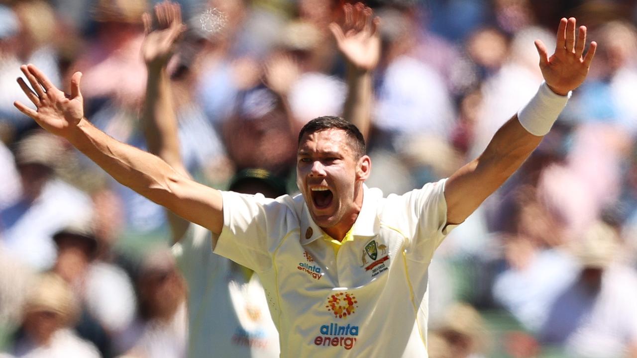 Scott Boland was relentless against the battling English batters. Picture: Robert Cianflone/Getty Images