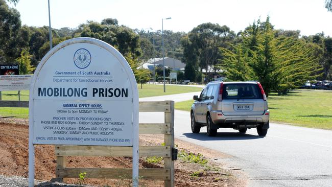 Outside Murray Bridge at Mobilong Prison. Picture: DAVE CRONIN