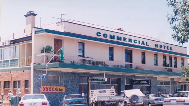 The Commercial Hotel stood in Cunningham Street, Dalby, until it was destroyed by fire.