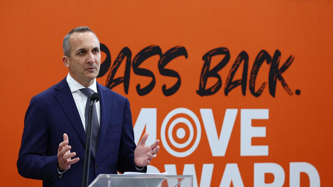 NRL CEO Andrew Abdo speaks to media during the NRL 2022 Indigenous Round Launch at National Centre of Indigenous Excellence in Sydney, Australia. Picture: Mark Metcalfe/Getty Images