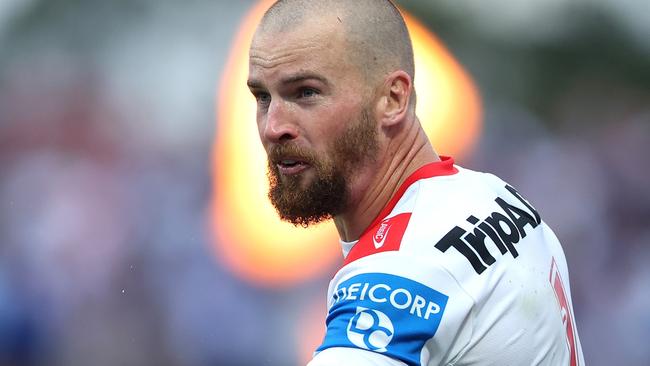 Clint Gutherson returns to CommBank Stadium for the first time in a Dragons jersey to take on his former team. Picture: Mark Metcalfe/Getty Images