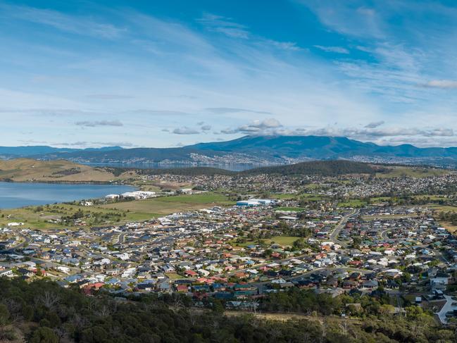 Drone image of Clarence Plains region. Image: Clarence City Council