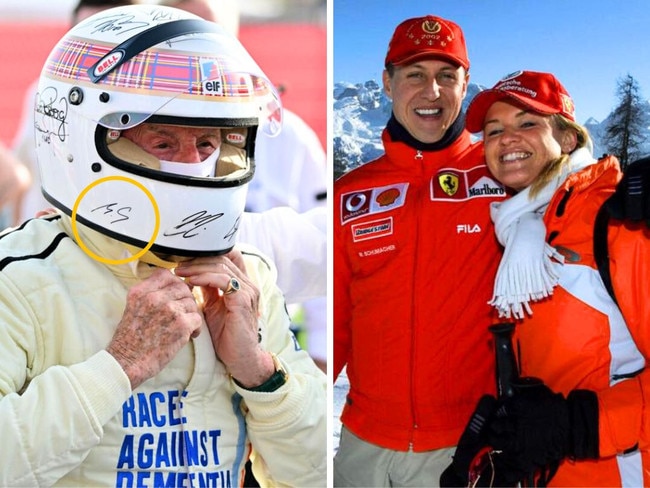 Michael Schumacher's first public act has raised hopes.