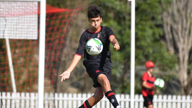 GPS First XI football between Terrace and Nudgee College. Saturday May 6, 2023. Picture, John Gass