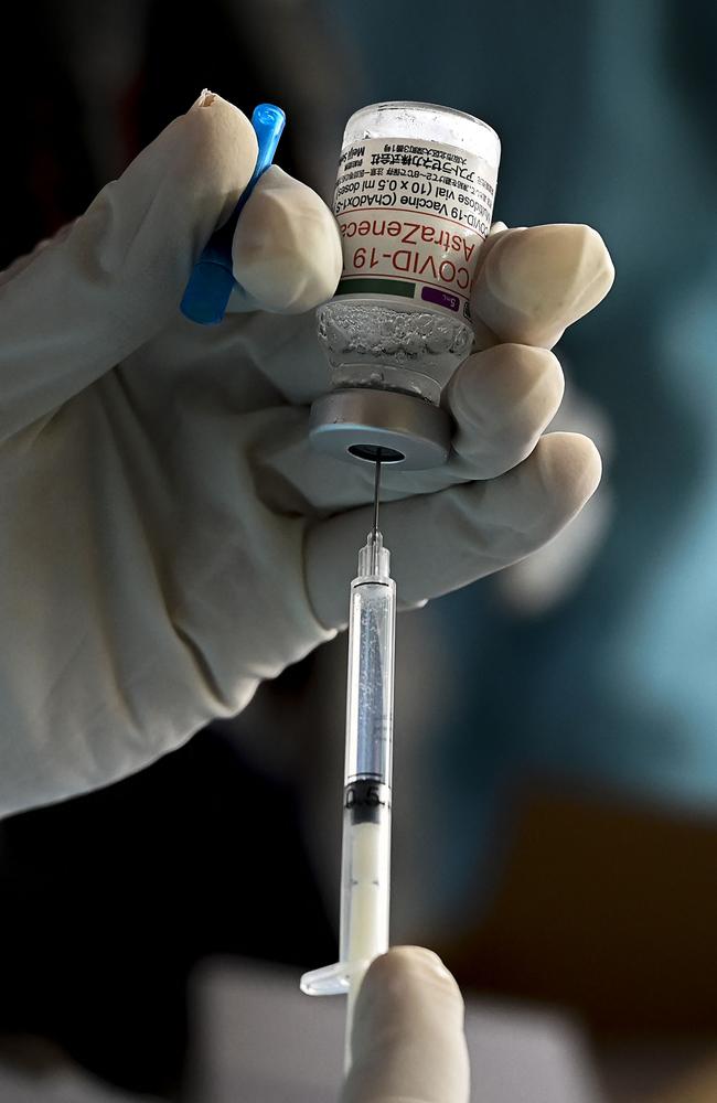 Authorities are urging people to get vaccinated. Picture: Ishara Kodikara/AFP