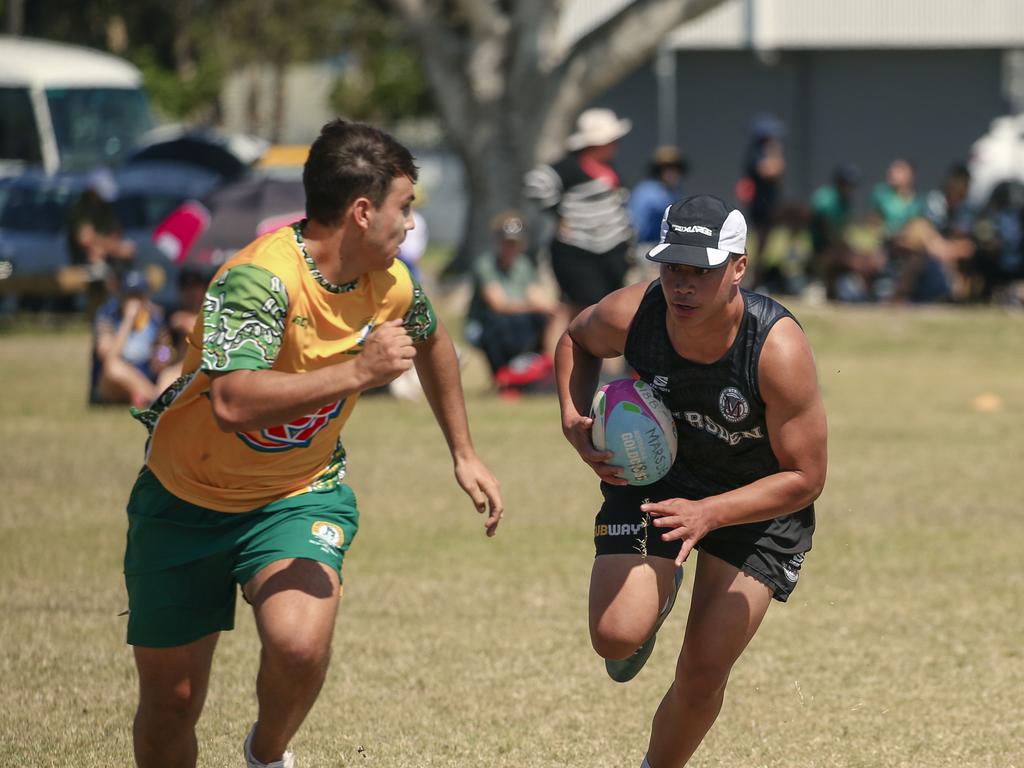 Marsden State High V St Brendans at the 2024 Gold Coast Titans All Schools Touch Football Picture: Glenn Campbell