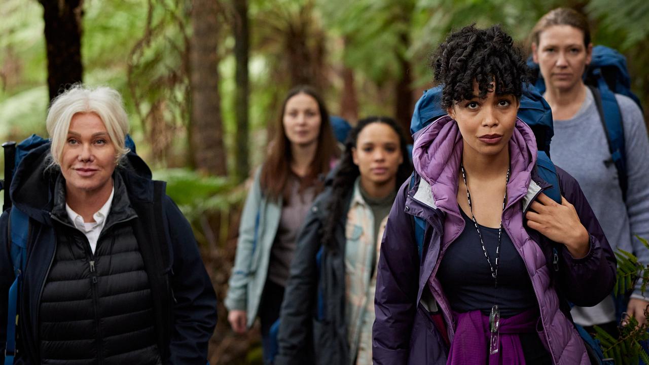 The five-woman group on an ill-fated bushland hiking expedition.