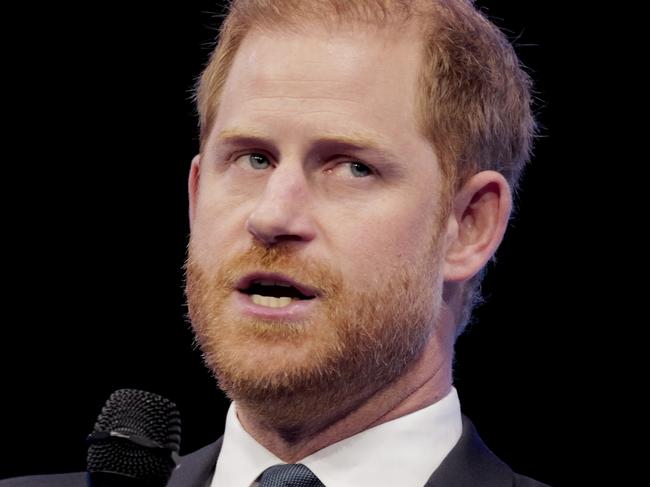 NEW YORK, NEW YORK - SEPTEMBER 24: Prince Harry, Duke of Sussex speaks onstage during Day 2 of the Clinton Global Initiative 2024 Annual Meeting at New York Hilton Midtown on September 24, 2024 in New York City. (Photo by Craig Barritt/Getty Images for Clinton Global Initiative)