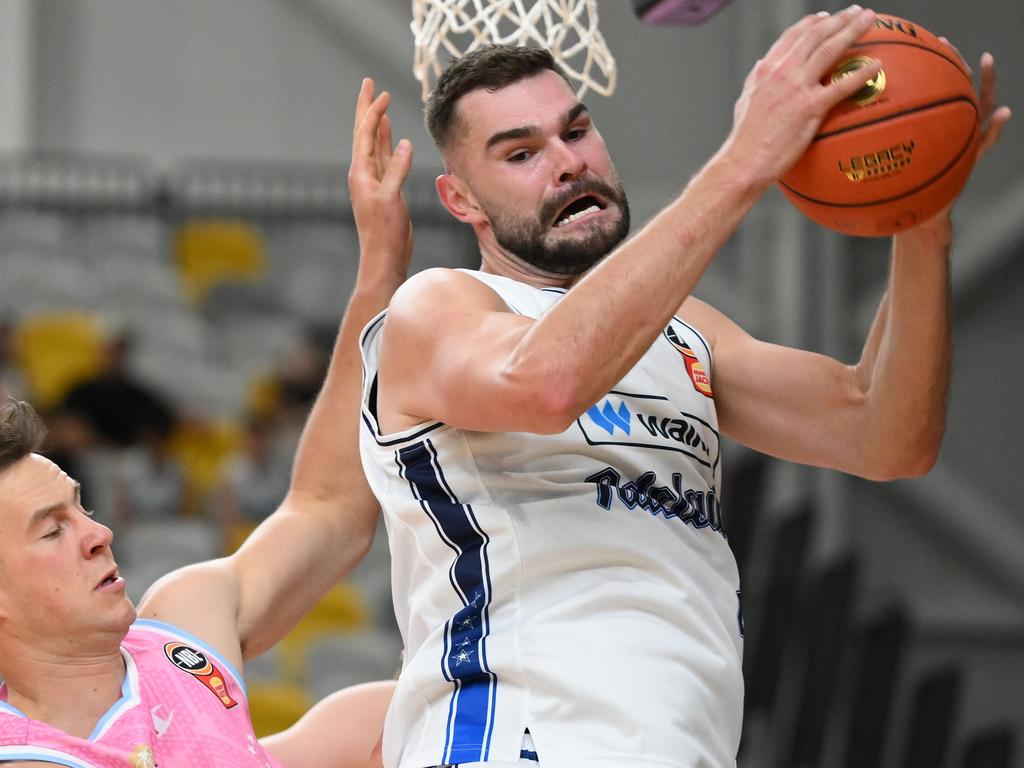 Isaac Humpheries played a peripheral role for the 36ers on Monday. On Wednesday, he destroyed the NZ bigs. Picture: Getty Images