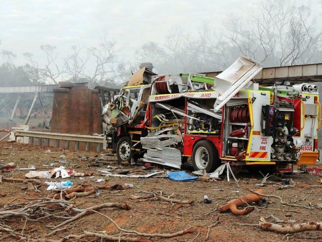 It is amazing that no one was killed in the explosion. Picture: QPS Media