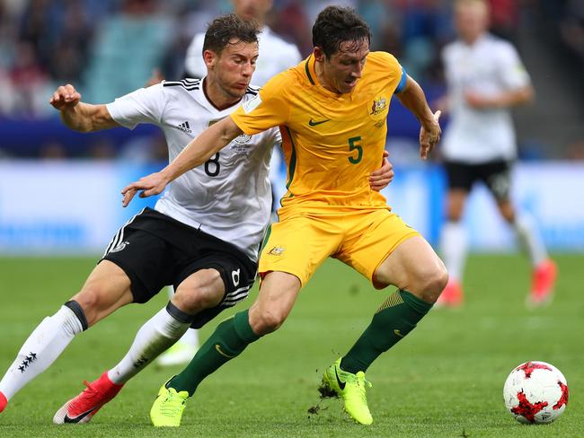 Mark Milligan plays a vital role in the Socceroos’ midfield.