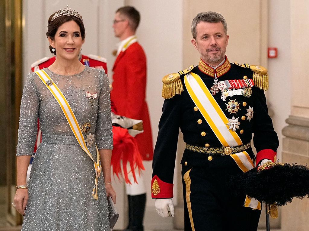 The Crown Prince Couple at Christiansborg Castle in Copenhagen on November 6, 2023. Picture: Mads Claus Rasmussen/Ritzau Scanpix/AFP