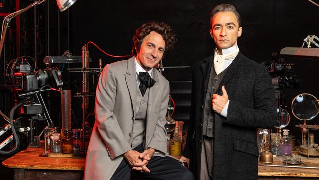 Adelaide Festival. Jekyll and Hyde. L-R Ewen Leslie (Dr Jeykll) and Matthew Backer (Mr Utterson). Picture: Andrew Beveridge