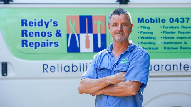 Andrew Reid, owner of Reidys Home Reno's is having problems with the Home Improvement Scheme. Picture: GLENN CAMPBELL