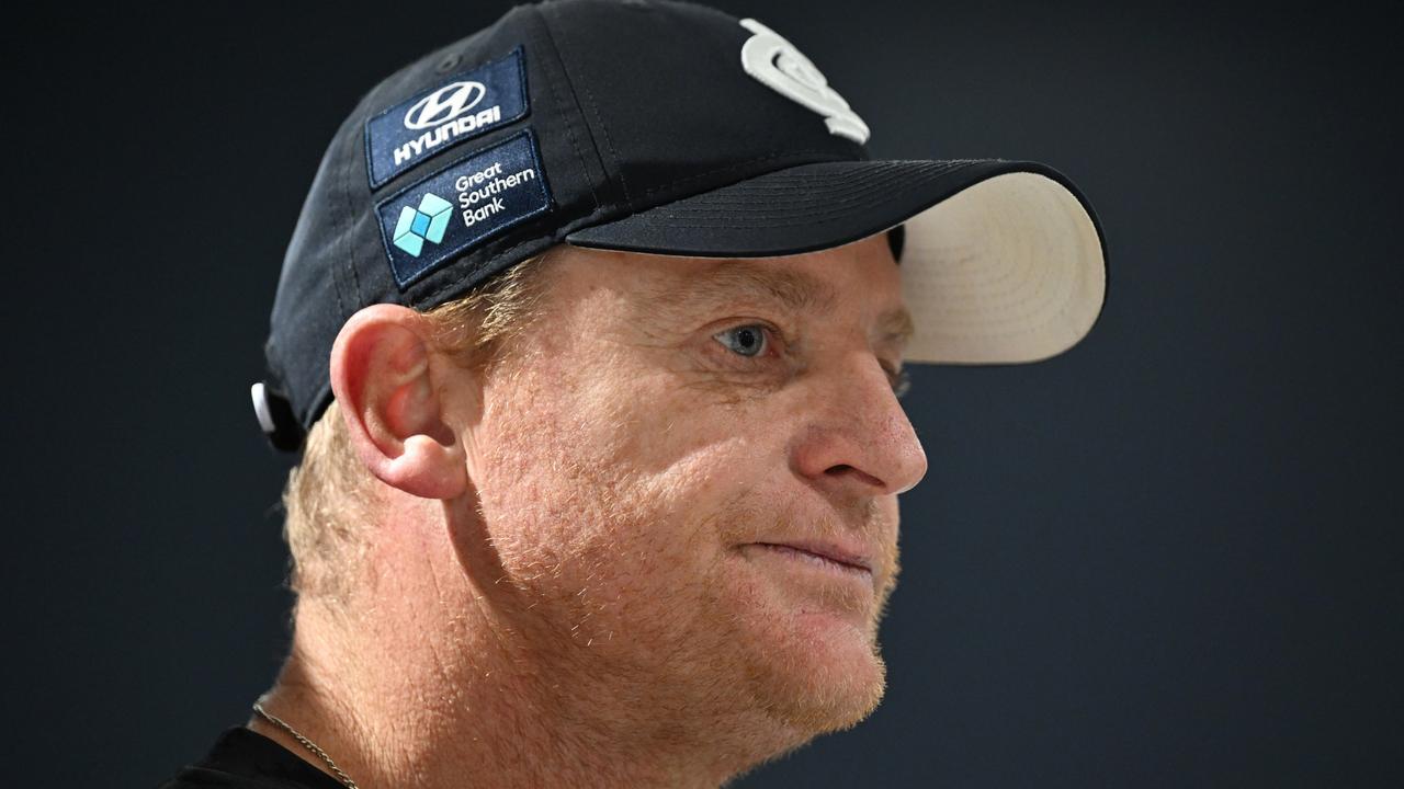 Carlton coach Michael Voss said on Thursday the Blues’ ‘main priority’ was the health of their players on the field. Picture: Daniel Pockett / Getty Images