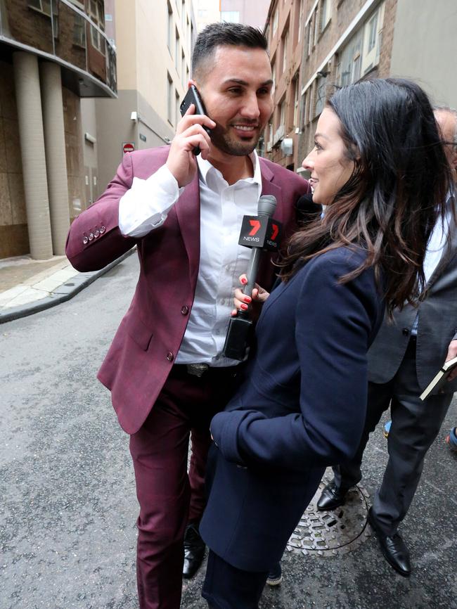 Mehajer after leaving police station