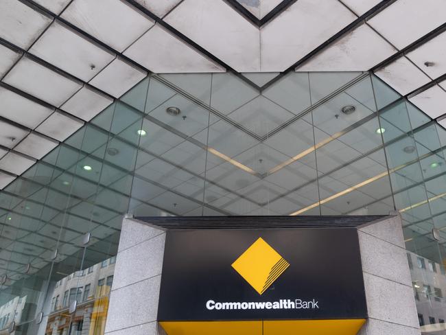 SYDNEY, AUSTRALIA - NewsWire Photos December 11, 2020: Commonwealth Bank Signage at a branch in the Sydney CBD. Picture: NCA NewsWire / James Gourley