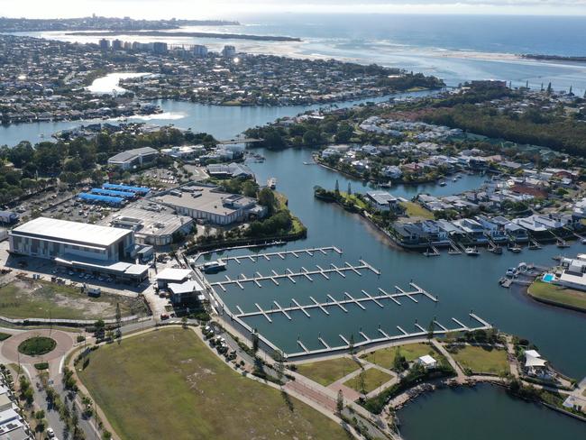 The new $16m Pelican Waters Marina.